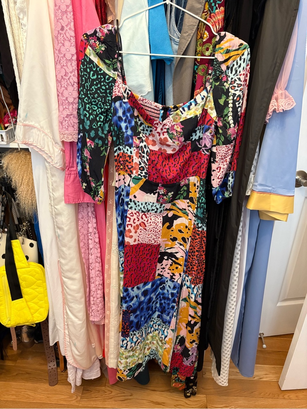 NWT Desigual Consetina Patchwork Midi Dress - Picture 5 of 7
